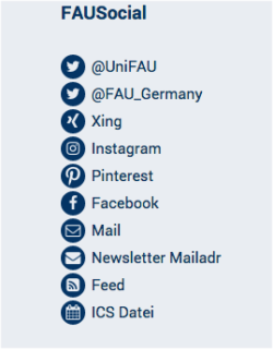 Screenshot: Social Media Icons